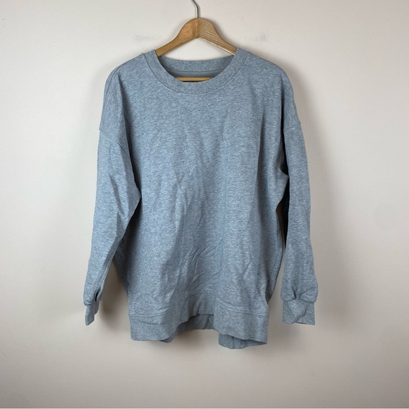 Lululemon Perfectly Oversized Crew in Heathered Core Medium Grey - Picture 1 of 6